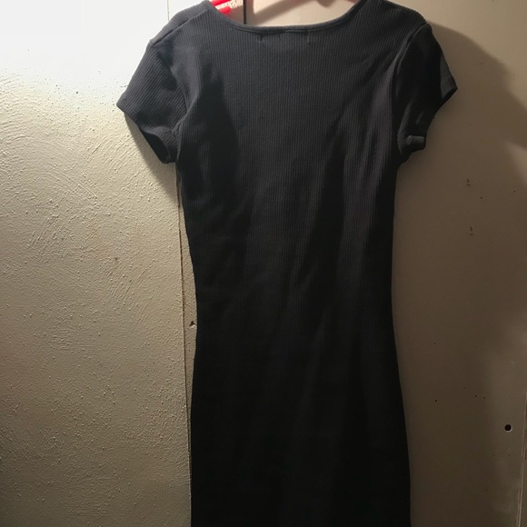 Dark blue body-con dress - Picture 2 of 3